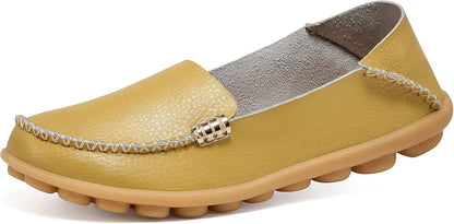 Women's Comfortable Slip on, Casual for School, for Marketing, for Work Loafers Casual Round Toe Moccasins, Flats Soft Walking Shoes Women Slip On