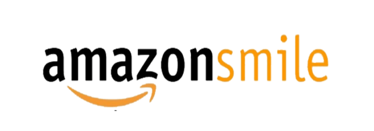 A logo for amazon smile, an organization that is dedicated to helping people in need.